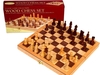 Chess Set - folding wooden 10.5" -chess-The Games Shop