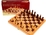 Chess Set - folding wooden 10.5" 