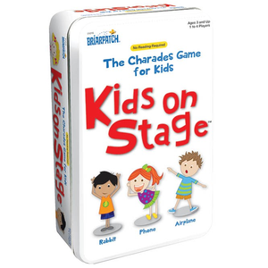 Charades Kids on Stage in a Tin