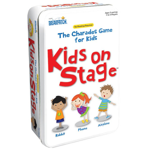 Charades Kids on Stage in a Tin