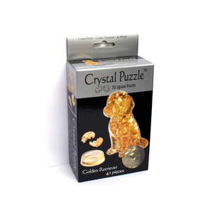 3D Crystal Puzzle - Golden Retriever