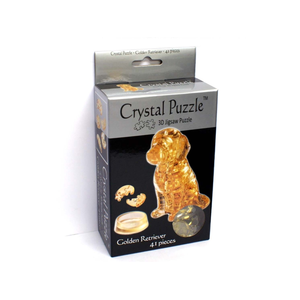 3D Crystal Puzzle - Golden Retriever