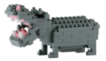 Nanoblock - small Hippopotamus-construction-models-craft-The Games Shop