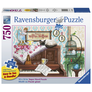 Ravensburger - 750 Piece Large Format - Piano Cat