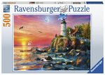 Ravensburger - 500 Piece - Lighthouse at Sunset-jigsaws-The Games Shop