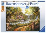 Ravensburger - 500 Piece - Cottage by the River-jigsaws-The Games Shop