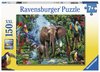 Ravensburger - 150 Piece - Elephants at the Oasis-jigsaws-The Games Shop