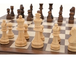 Chess Set - 38cm Folding Walnut Inlaid-chess-The Games Shop