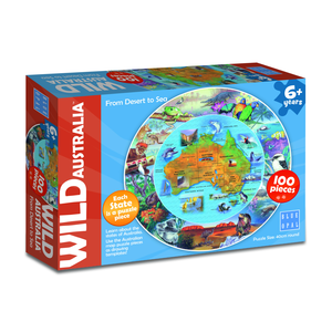 Blue Opal - 100 Piece Wild Australia - From Desert to Sea