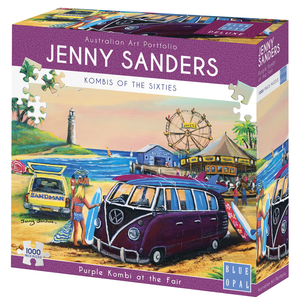 Blue Opal - 1000 Piece Sanders Kombies 60's - Purple Kombi at the Fair