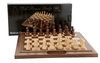 Chess Set - Walnut Folding 40cm (16")-chess-The Games Shop