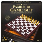 Classic Wooden 10 Games Set Cabinet-chess-The Games Shop