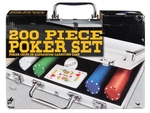 Poker Set - 200 chips in an Aluminium Case-card & dice games-The Games Shop