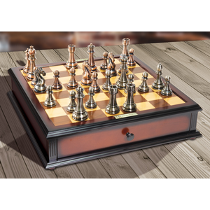 Chess Set - Kasparov Grandmaster Silver Bronze
