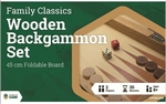 Backgammon - 18" wooden-traditional-The Games Shop
