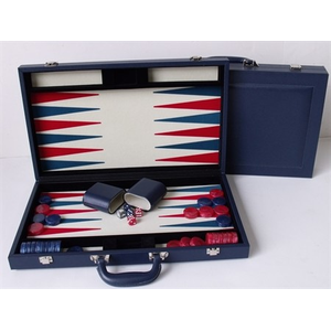 Backgammon - 18"  Deluxe  Blue