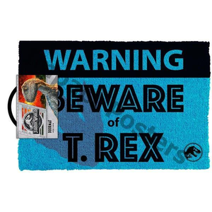 Door Mat - Jurassic World Beware T- Rex