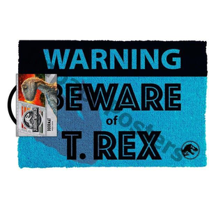 Door Mat - Jurassic World Beware T- Rex