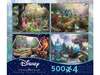 Ceaco - Kinkade Disney Dreams 4x500 piece series 4-jigsaws-The Games Shop