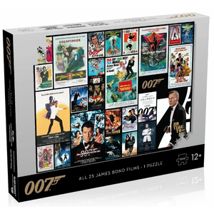 1000 Piece Jigsaw - James Bond 007 Movie Posters