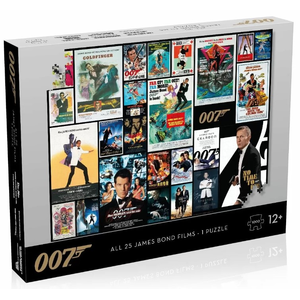 1000 Piece Jigsaw - James Bond 007 Movie Posters