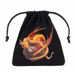 Q Workshop Dice Bag - Black Adorable Dragon