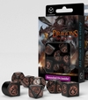 Q Workshop Dice - Dragons Black & Copper Modern-card & dice games-The Games Shop