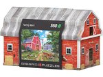 Eurographics - 550 Piece Family Farm Barn - Shaped Tin Box-jigsaws-The Games Shop