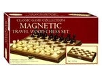 Chess Set - Walnut 11" Magnetic-travel games-The Games Shop