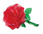 3D Crystal Puzzle - Single Red Rose-jigsaws-The Games Shop