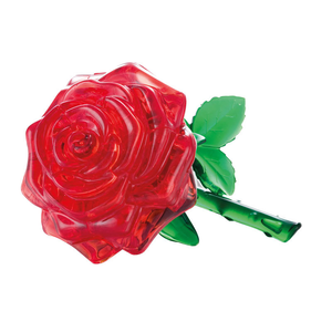 3D Crystal Puzzle - Single Red Rose