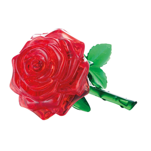 3D Crystal Puzzle - Single Red Rose