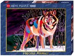 Heye - 1000 Piece - Precious Animals Night Wolf-jigsaws-The Games Shop