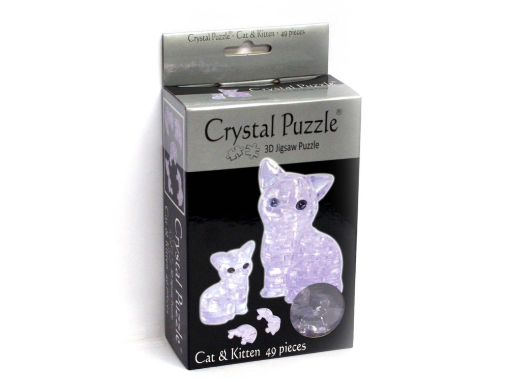 Crystal cat. Кристаллический пазл кошка. 3д пазл кошка. 3 Д коты пазлы. Объемный пазл кот.