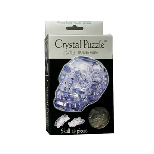 3D Crystal Puzzle - Clear Skull