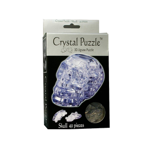 3D Crystal Puzzle - Clear Skull