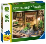 Ravensburger - 500 Piece Large Format - John Deere Work Desk-jigsaws-The Games Shop
