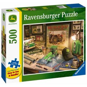 Ravensburger - 500 Piece Large Format - John Deere Work Desk