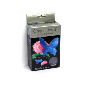 3D Crystal Puzzle - Blue Butterfly