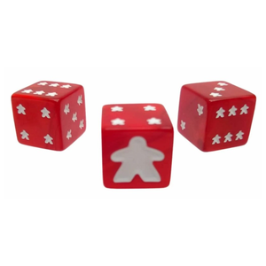 Meeple Dice Set (8) - Red