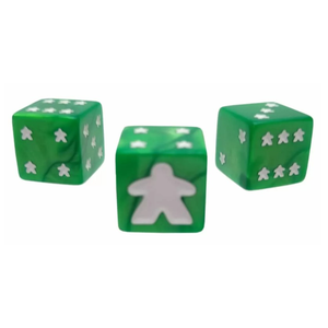 Meeple Dice Set (8) - Green