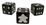 Meeple Dice Set (8) - Black