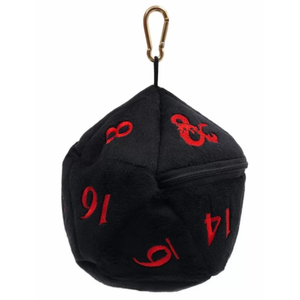 Dungeons and Dragons - Plush Dice Bag - Black & Red