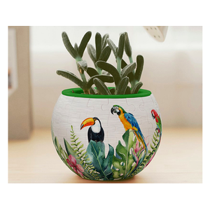 3D Flowerpot Jigsaw Puzzle - Bird of Paradise