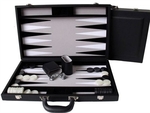 Backgammon - 18" Deluxe Black-traditional-The Games Shop