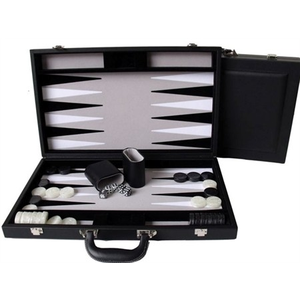 Backgammon - 15" Deluxe Black