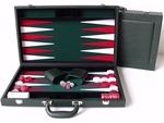 Backgammon - 15" Deluxe Green-traditional-The Games Shop