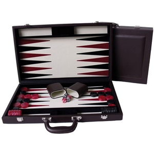 Backgammon - 18" Deluxe Brown