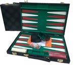 Backgammon - 18" Green Checkered-traditional-The Games Shop