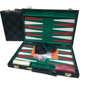 Backgammon - 18" Green Checkered